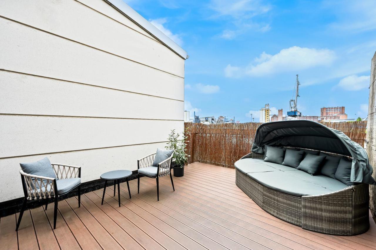 דירות מאנהיים Lit Living - Luxus Loft - Box Spring - Air Con - Bbq - Panorama מראה חיצוני תמונה